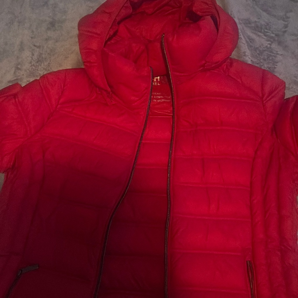 hot pink mk jacket.